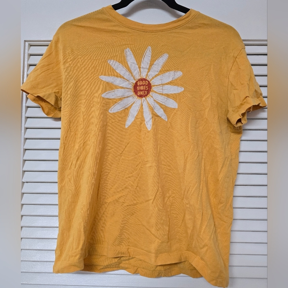 Fifth Sun - 100% Cotton Good Vibes Only Graphic Short-Sleeve T-Shirt